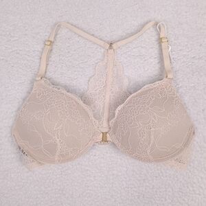 Pepper 36A Lace Racerback Lift Up Bra for small breasts underwire front hook